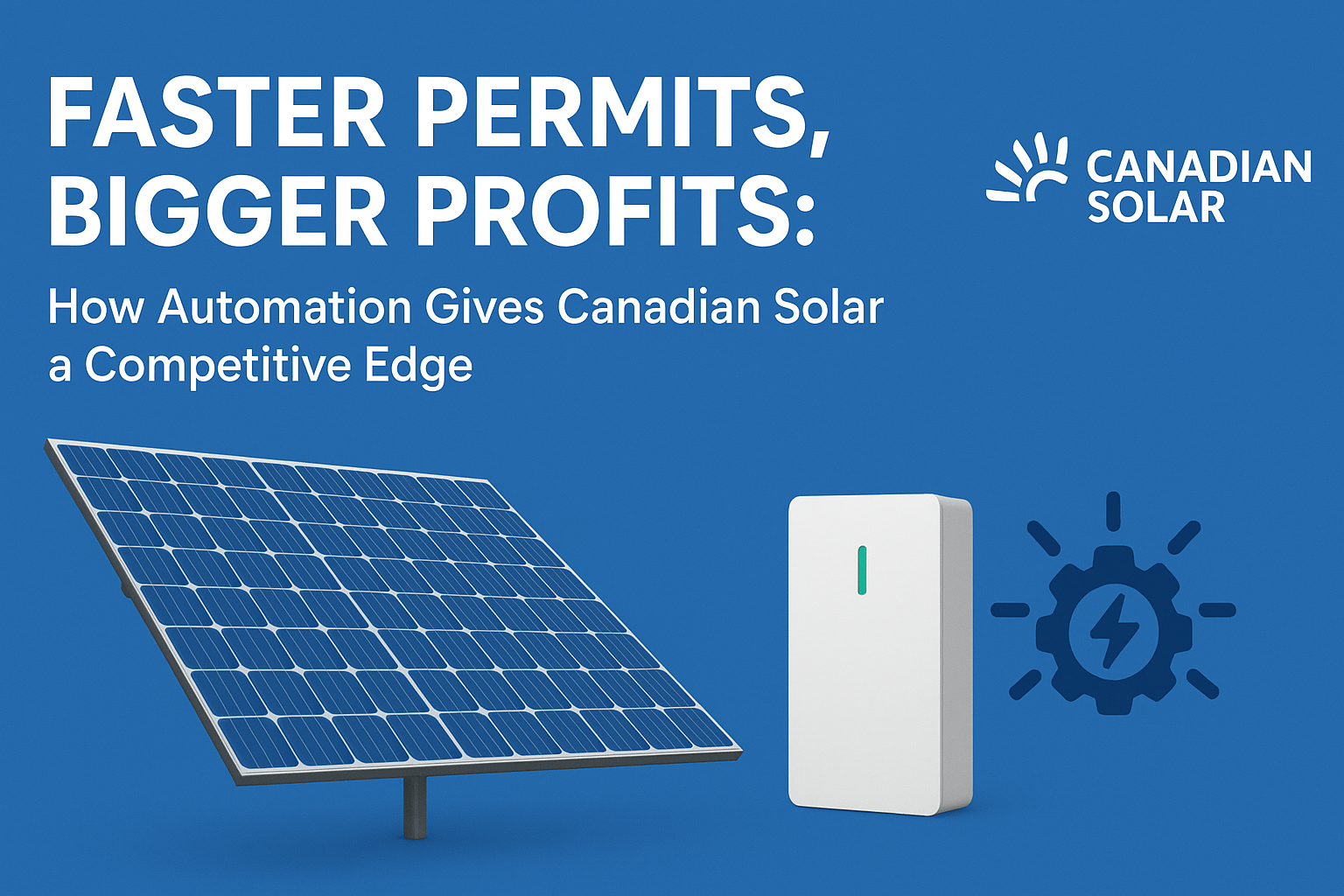 Faster Permits, Bigger Profits How Automation Gives Canadian Solar a Competitive Edge